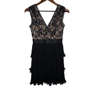 Max and Cleo Black Lace Cocktail Dress